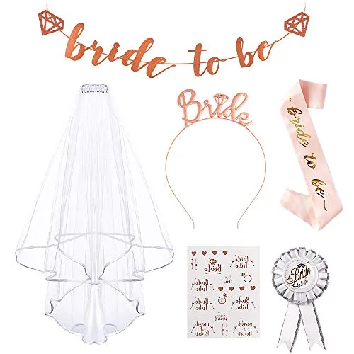 AivaToba Bride to Be Echarpe, EVJF Accessoire, Bride to Be Sash, Echarpe EVJF,Badge,Serre Tete Bride,Bride to Be…